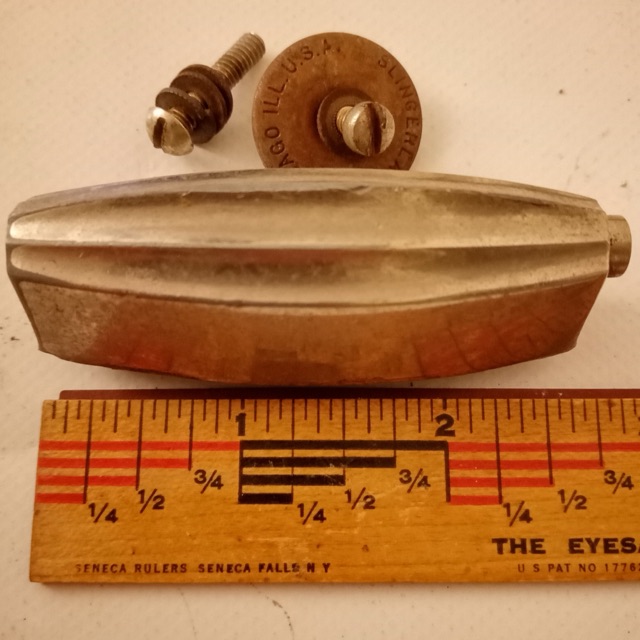 Slingerland Cigar/Streamline 1x Floor Tom Drum Lug Radio King Nickel Vintage 40s — main photograph