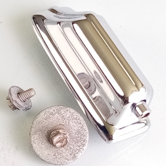 Rogers Beavertail Bass Drum Lug Dayton Chrome Holiday/Powertone Vintage 60s USA — main photograph
