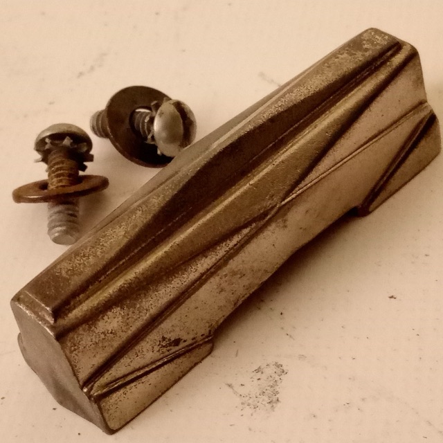 Gretsch Broadkaster "Rocket" Lug Vintage Snare Drum Round Badge Need Inserts 40s — main photograph
