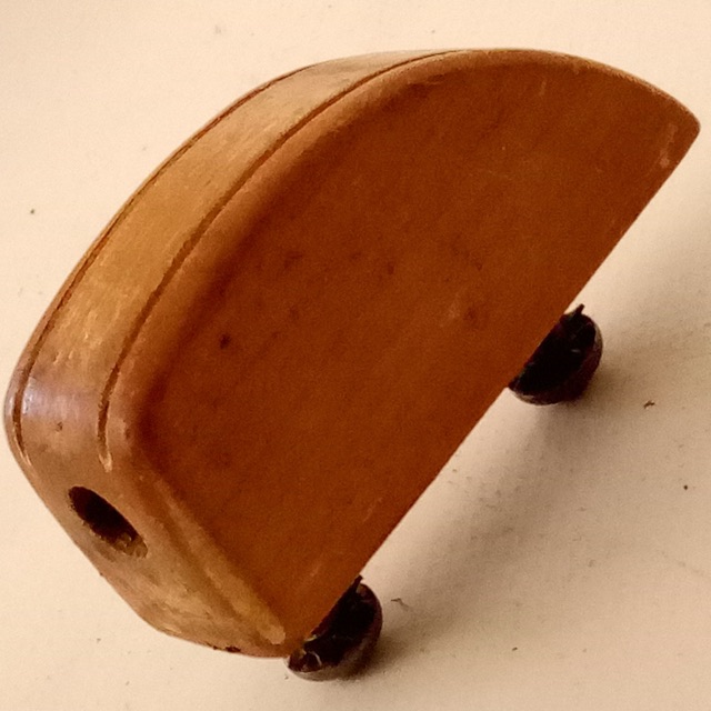Leedy Dreadnought WWII Restriction Wood Tom Drum Lug 1943-1944 Natural Maple USA — main photograph