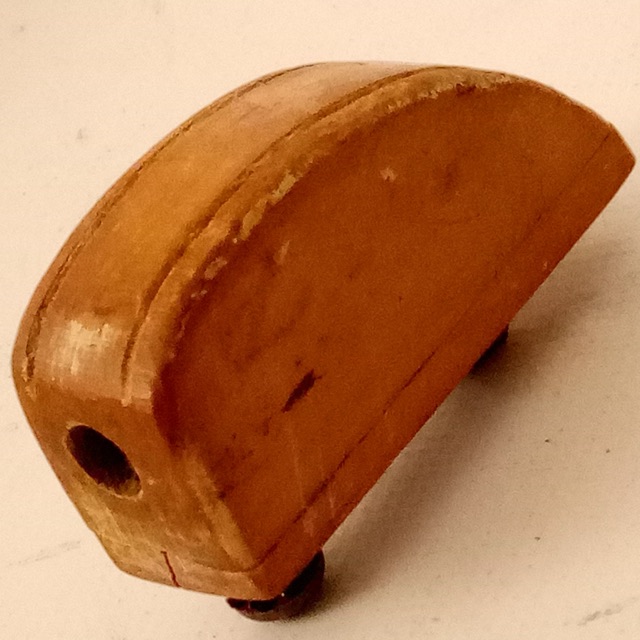 Leedy Dreadnought WWII Restriction Wood Tom Drum Lug 1943-1944 Natural Maple USA — main photograph
