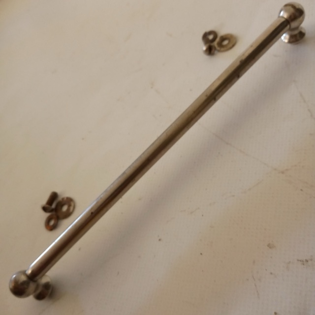 Ludwig Tube Lug Nickel Marching Snare Tenor Tom Drum 7 1/16"Vintage Leedy US 20s — main photograph
