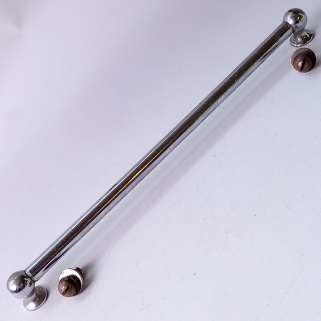 Leedy/Ludwig Tube Lug Chrome Marching Snare/Bass/Tom Drum 7 3/16" Vintage 30s US — main photograph