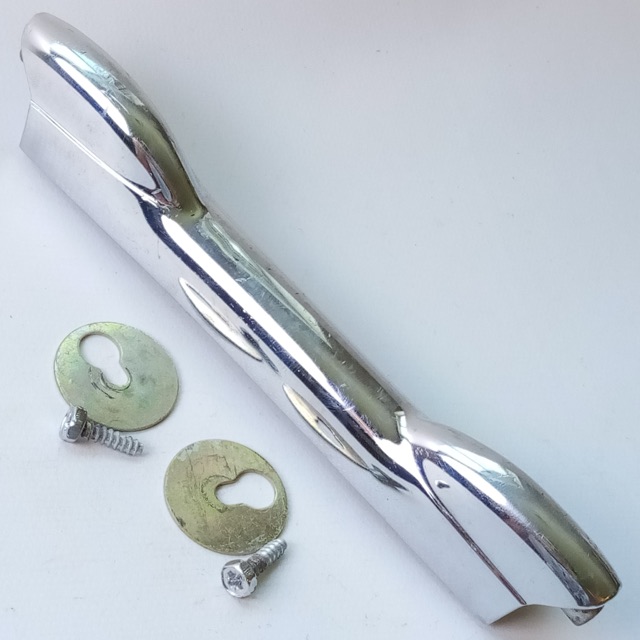 Premier 1x Bass/Tom Drum 6 1/16"Lug 70s Diamond Chrome Vintage England Marching — main photograph