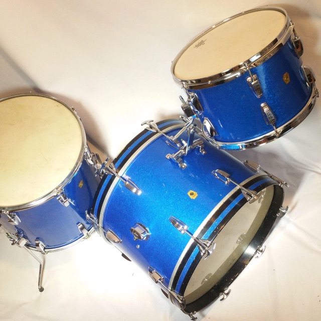 Ludwig 20,13,16" Blue Sparkle 60s "Super Beat" Drum Set Classic Bass/Floor/Tom* — main photograph