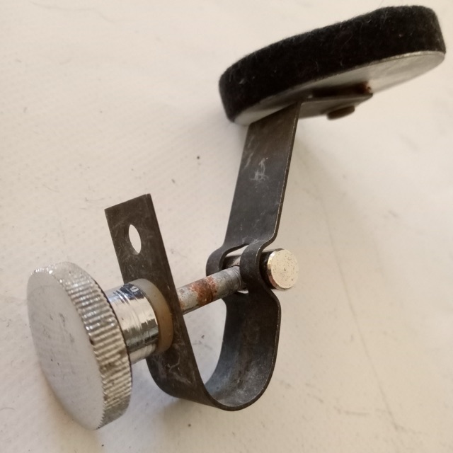 Ludwig Muffler Black Felt Chrome Round Knob Snare/Tom Drum USA Vintage 70s USA* — main photograph