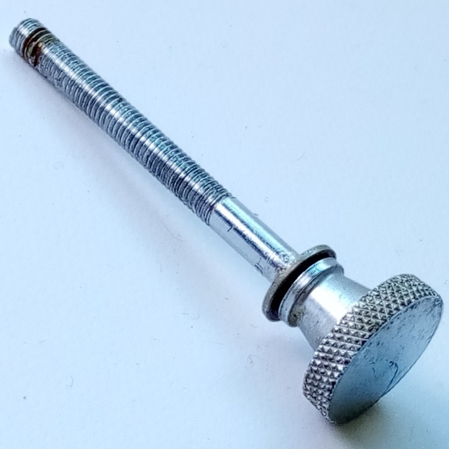 Ludwig 2"10x32tpi 50s Muffler Tensioner Rod Chrome Round Knob Snare/Tom Drum WFL — main photograph