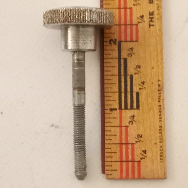 Ludwig Muffler Knob Snare/Tom Drum Tensioner Rod 1"Dial Chrome Vintage US60s-70s — main photograph
