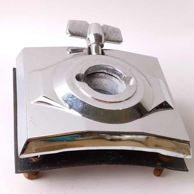 Premier RockLock Bass Drum Tom Post Arm Receiver Mount Chrome Vintage Early2000s — main photograph