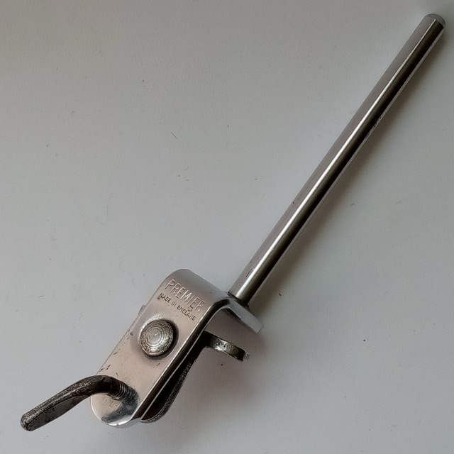 Premier Cowbell Mount Clamp-On Bass Drum Rim/Hoop Bracket 3/8"Rod Vintage 60s UK — main photograph