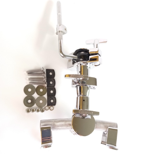Ludwig Rail Mount Swivel-Ball L-Arm Bass/Tom Drum Holder Chrome 2 3/8" x 4 5/8" — main photograph