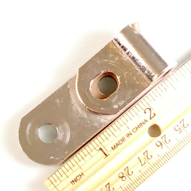Ludwig Double Tom Drum Mount Early 60s L-Arm Receiver Holder Part Chrome Bracket — main photograph