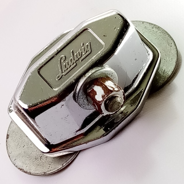 Ludwig 60s Tom Mount/Floor Leg/Bass Drum Spur/Cymbal Arm Chrome Chicago Vintage — main photograph
