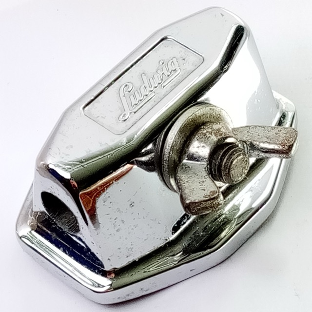 Ludwig 60s Wing-Nut Tom Mount/Floor Leg/Bass Drum Spur/Cymbal Arm Chrome Vintage — main photograph