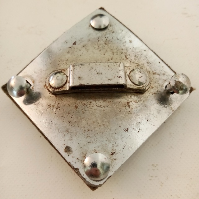 Ludwig Diamond Ride Tom Shell/Bass Drum Rail Mount Bracket Chrome WFL/Pre-Serial — main photograph