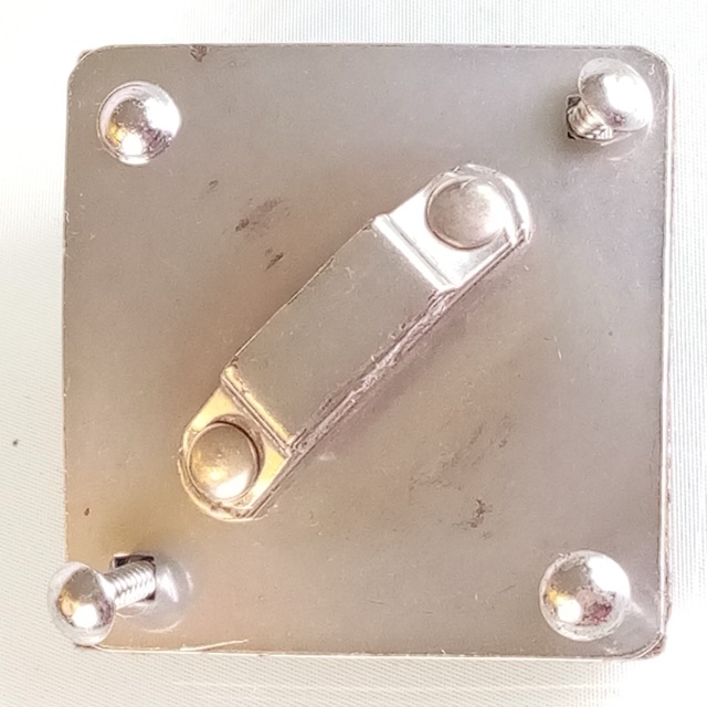 Gretsch Chrome Diamond Mount Ride Tom Shell/Bass Drum Rail Bracket Gray Felt50s — main photograph