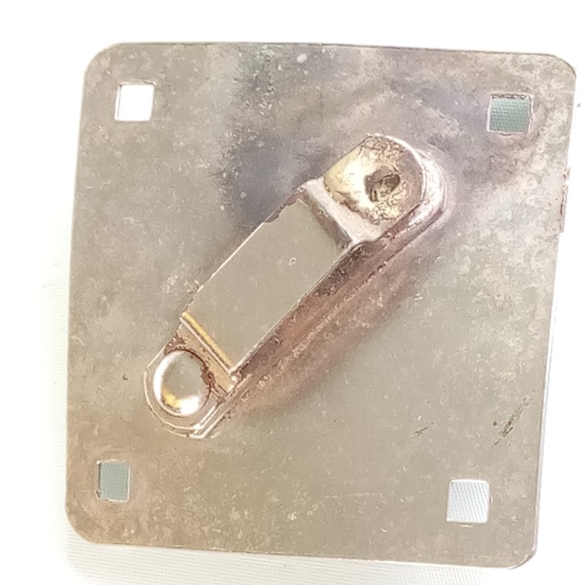 Ludwig/WFL Diamond Ride Tom Drum Shell Mount Bracket Nickel Vintage 50s *Repair — main photograph