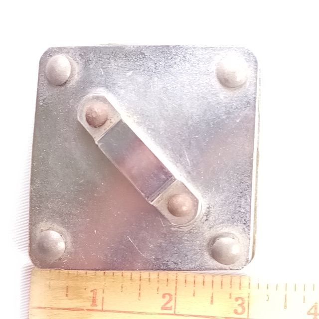 Gretsch Chrome Diamond Ride Tom Shell/Bass Drum Rail Mount Bracket Black Felt50s — main photograph