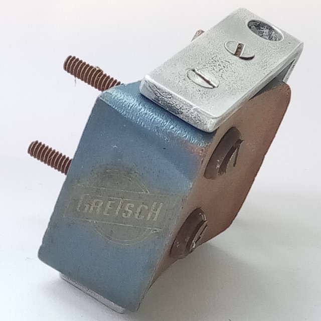 Gretsch Broadkaster Bongo Drum Mount Center Wood Block L-Arm Receiver Vintage50s — main photograph