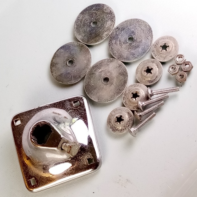 Slingerland Chrome Set-O-Matic Tom Drum Mount Receiver Sound King Vintage 60s* — main photograph