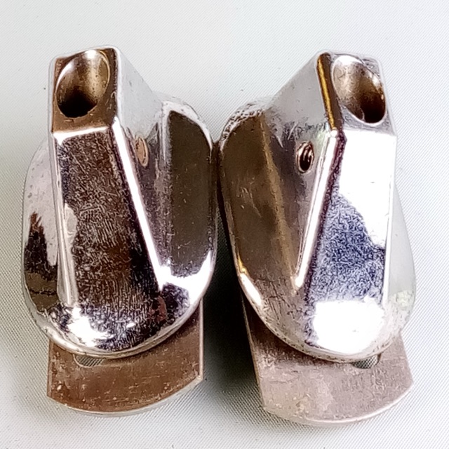 Slingerland Bass Drum Spur Mounts Vintage 60s-70s Sound King Chrome Disappearing — main photograph