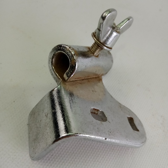 Walberg&Auge Bass Drum Spur Mount Chrome Vintage 40s Clamp-On Hoop Leg/Spike W&A — main photograph