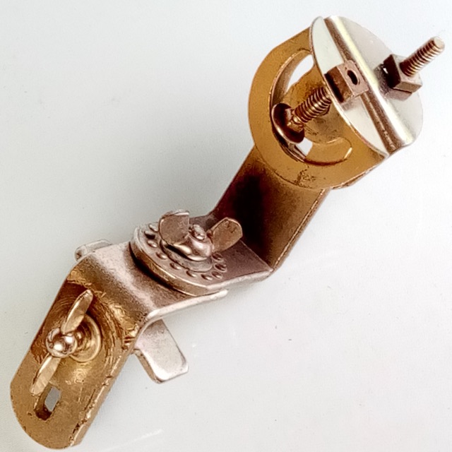 Slingerland Clamp-On Ratchet Tom Mount Bass Drum Wood-Hoop Radio King 50s #1285 — main photograph