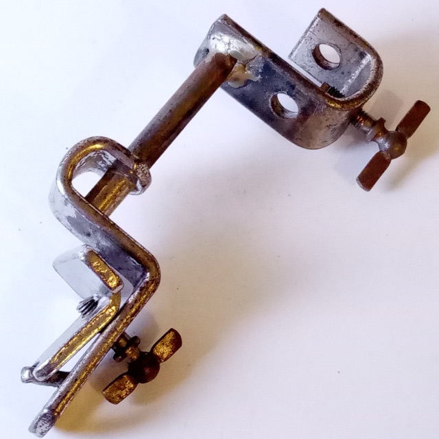 Slingerland Shur-Grip Clamp-On Cymbal Arm Rod Holder Mount Bass Drum Hoop Nickel — main photograph
