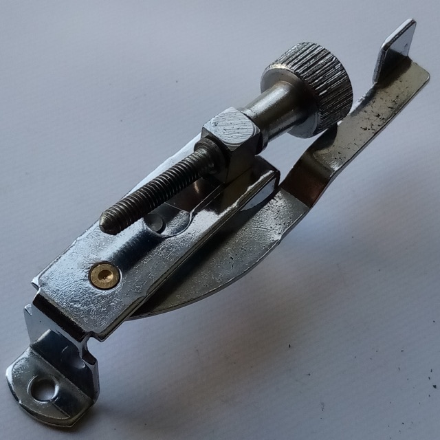 Ludwig P85 Snare Drum Throw-Off Strainer Backing Plate/Tensioner Knob Frame Part — main photograph
