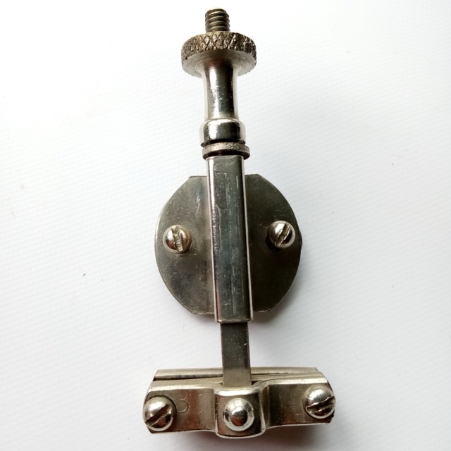 Walberg & Auge Snare Drum Strainer Vintage 1940s 7/8" Nickel Marching/Parade W&A — main photograph