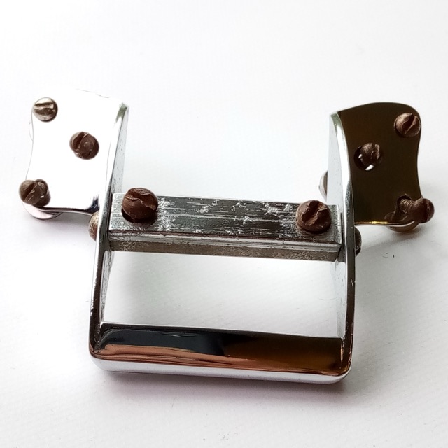 Slingerland Radio King Snare Drum 3Point Butt Gate Bracket Chrome Vintage Guard — main photograph