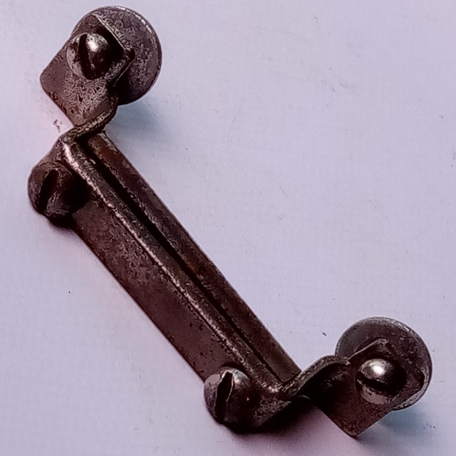Leedy/Ludwig 1 7/8"Snare Drum Butt Plate Half-Circle Clamp-Bar Nickel Vintage20s — main photograph