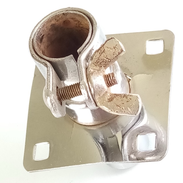 Gretsch 60s Double Tom Mount Received Bass Drum Center Bracket Chrome Vintage US — main photograph