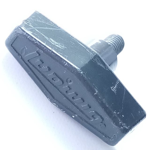 Ludwig 3/4x5/16-18tpi Hercules Wing Screw Black Plastic T-Handle Knob Vintage70s — main photograph