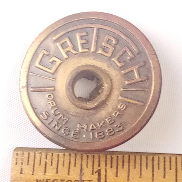 Gretsch Snare Drum Round Badge Skinny Sticks 40s-50s Broadkaster Brooklyn,NY USA — main photograph