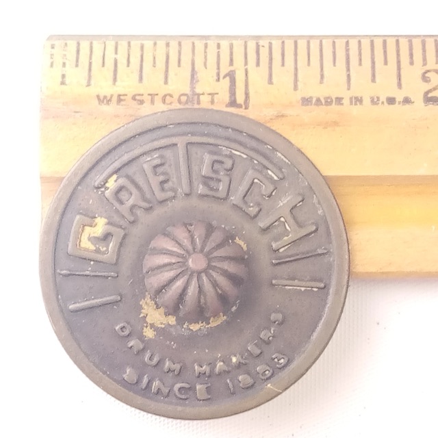 Gretsch Tacked Floor/Rack Tom Drum 60s Round Badge Thick Sticks Renown Brooklyn — main photograph