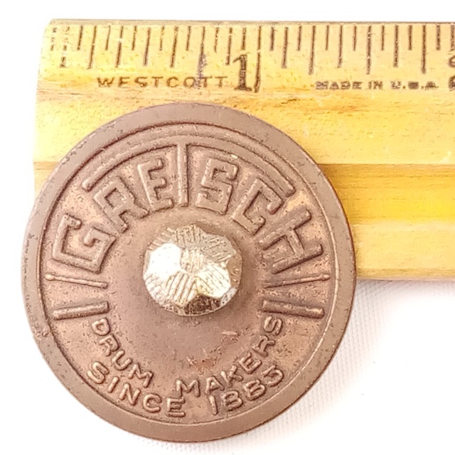 Gretsch 40s Hex-Tack Floor/Rack Tom Drum Round Badge Skinny Sticks+Makers Stamp — main photograph