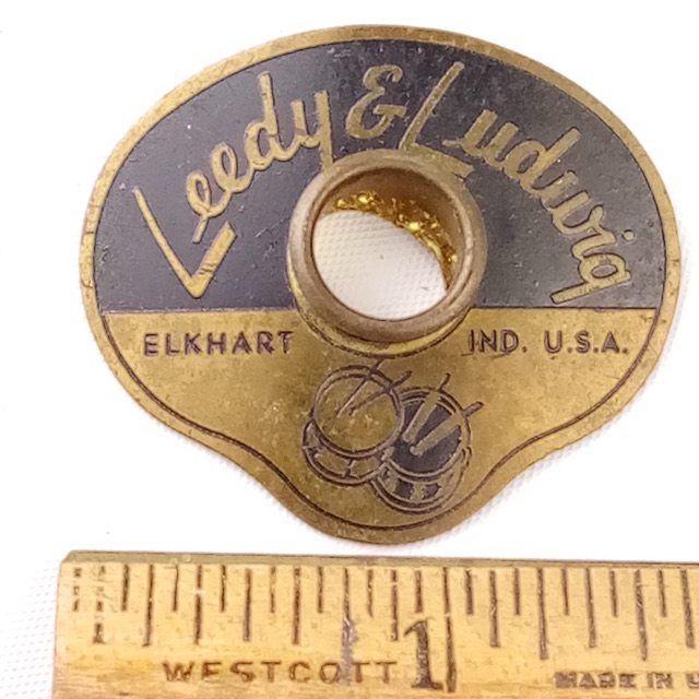 Leedy & Ludwig Badge Elkhart 1950-'54 Bass/Tom/Snare Drum Vintage50s +OG Grommet — main photograph