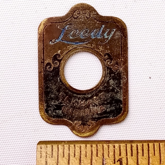 Leedy 1946-8"Elkhart Indiana"Blue/Brass Badge Snare/Bass/Tom Drum Vintage40s USA — main photograph