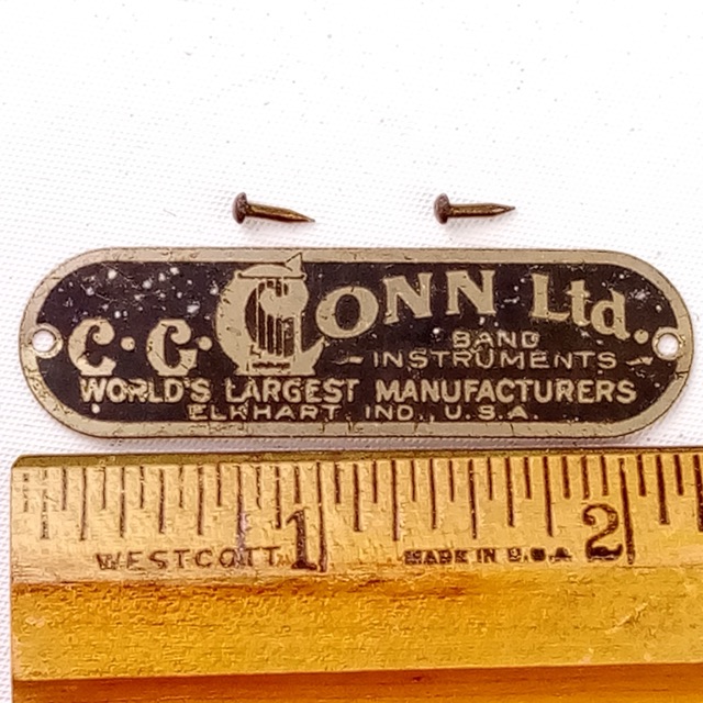 C.G. Conn Ltd Badge Leedy Tacked Wood Hoop Bass/Snare Drum Vintage20s Elkhart,IN — main photograph
