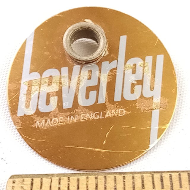 Beverley Brass/White Made In England Badge Vintage60 Premier Bass/Snare/Tom Drum — main photograph