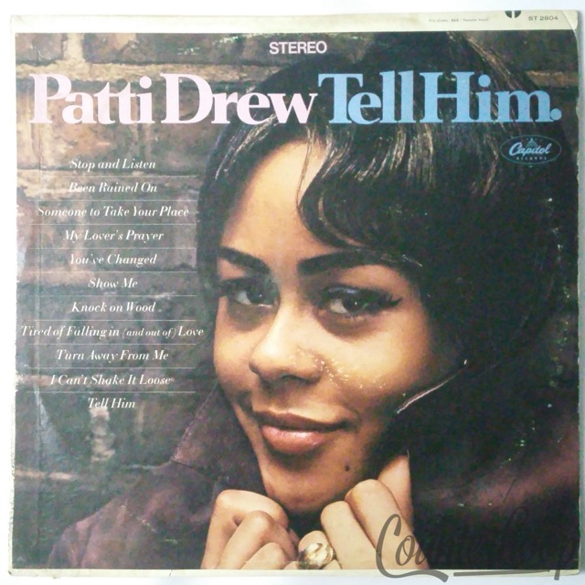 Patti Drew – Tell Him 1967 VG+ Stereo Capitol Records – ST-2804 Phil Wright — main photograph