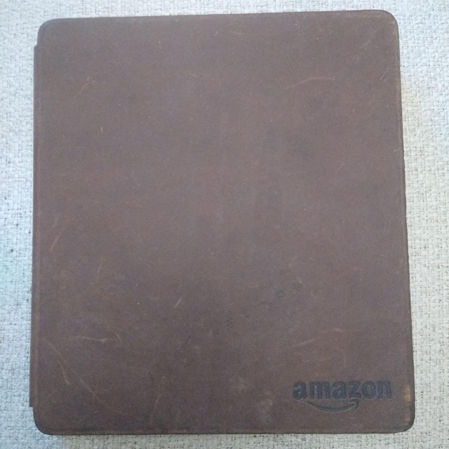 Amazon Kindle Oasis (9th Generation) 32GB, Wi-Fi, 4g LTE 7in - Graphite Leather — main photograph