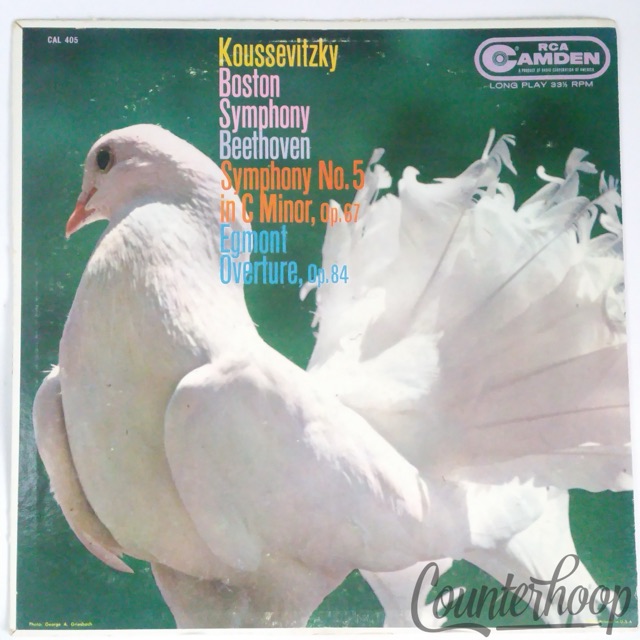 Beethoven/Koussevitzky- Symphony No. 5 In C Minor, Op67 / Egmont Overture, Op84 — main photograph