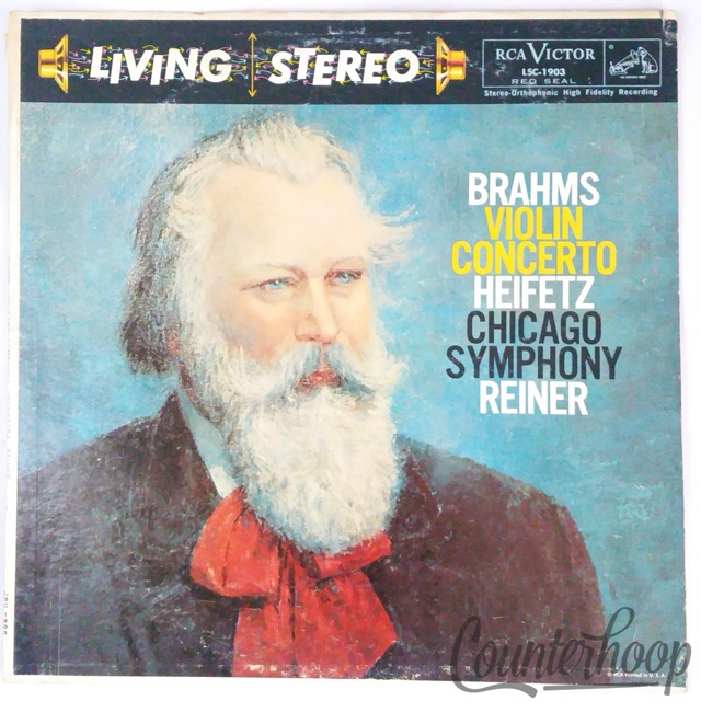 Brahms/Heifetz/Chicago Symphony/Reiner-Violin Concerto 1958 RCA Victor Red Seal — main photograph