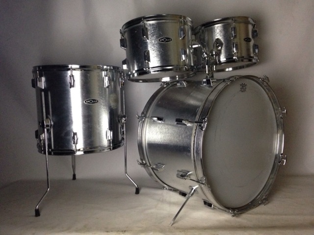 Pearl Apollo 22,12,13,16"Vintage 60s Drum Set Silver Shimmer 6ply Shells Tama* — main photograph