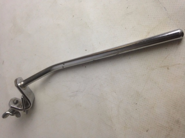 Gretsch Clamp-On Chrome Fixed Leg Bass Drum Spur Vintage 40s USA* — main photograph