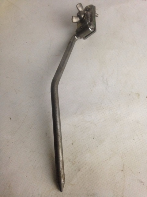 Ludwig WFL Folding Bass Drum Spur w/ Mount Nickel Left Side Leg Vintage 50s* — main photograph