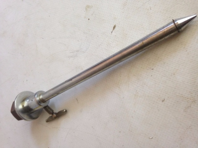 Gretsch Disappearing Chrome Spur Mount+Leg Bass Drum Vintage 50s USA* — main photograph