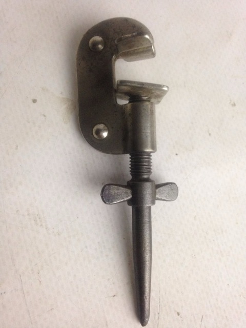 Ludwig Leedy Clamp-On Bass Drum Spur Nickel Early American Hardware Vintage 20s — main photograph